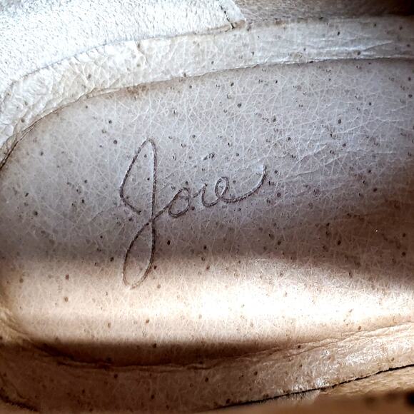 Joie Loren Fringe Boots Boho Tan Suede Leather Slip on Western Booties Size 39.5 - Picture 7 of 11